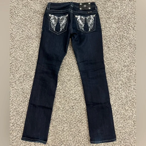 Miss me dark wash straight cut 26 regular women’s jeans - Picture 3 of 4